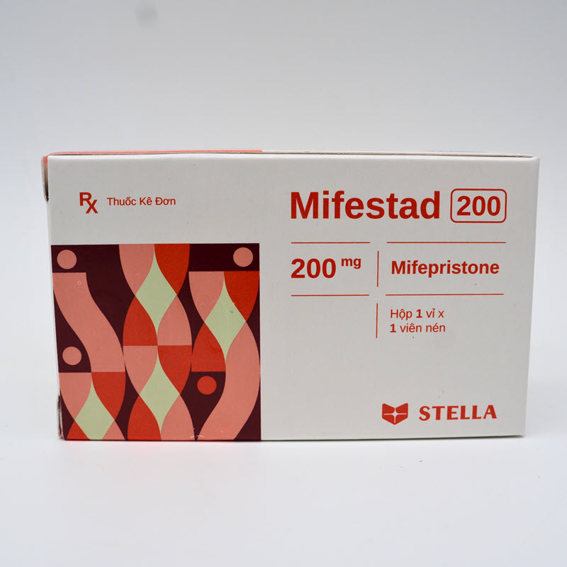 Gói 2: Thuốc Mifestad 200 + Misoprostol 200 + Giảm đau + Kháng sinh dự phòng thuoc-mifepristone-mifestad-200-mg